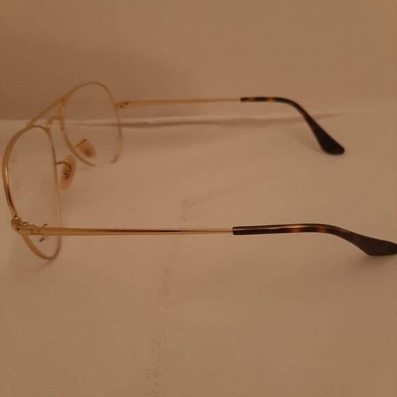 NEW RAY BAN RB 6489 2500 GOLD AUTHENTIC EYEGLASSES 55-14 140 - Picture 2 of 2